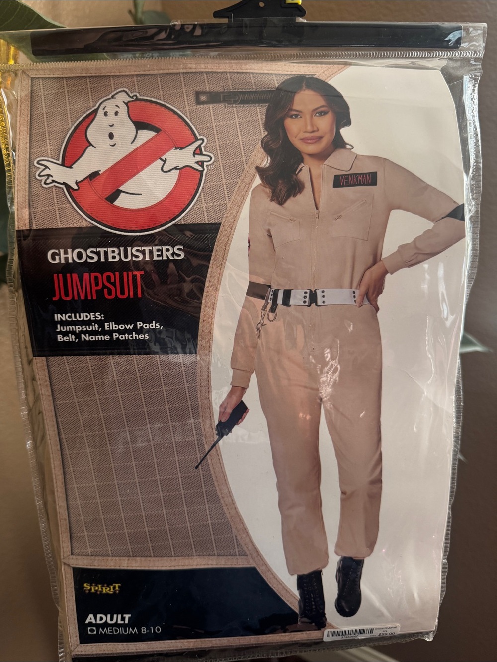Adult Ghostbusters Jumpsuit Halloween Costume, Size Medium